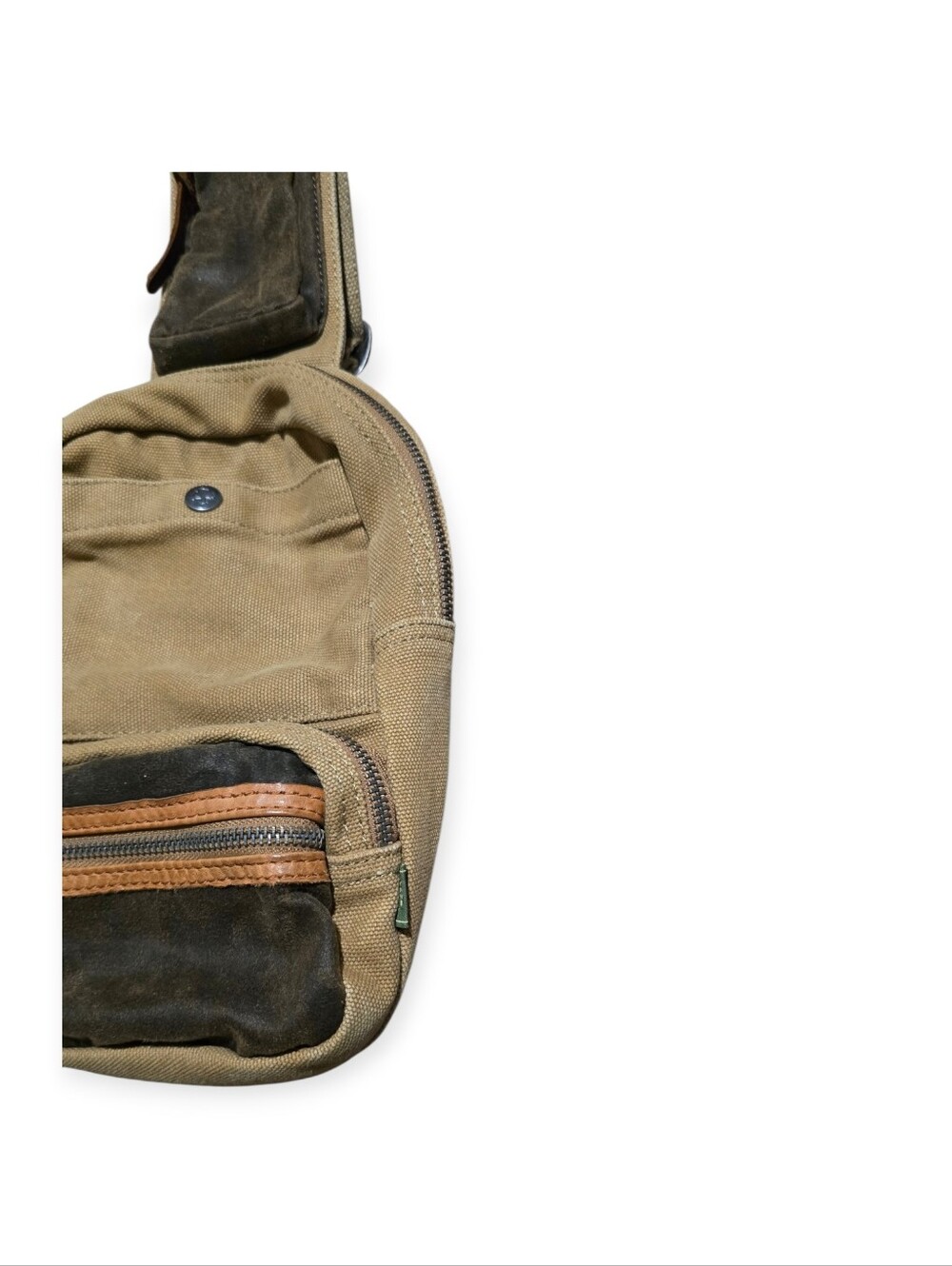 TSD Brand Cotton Leather Sling Pack Outdoor Wear - Picture 5 of 8